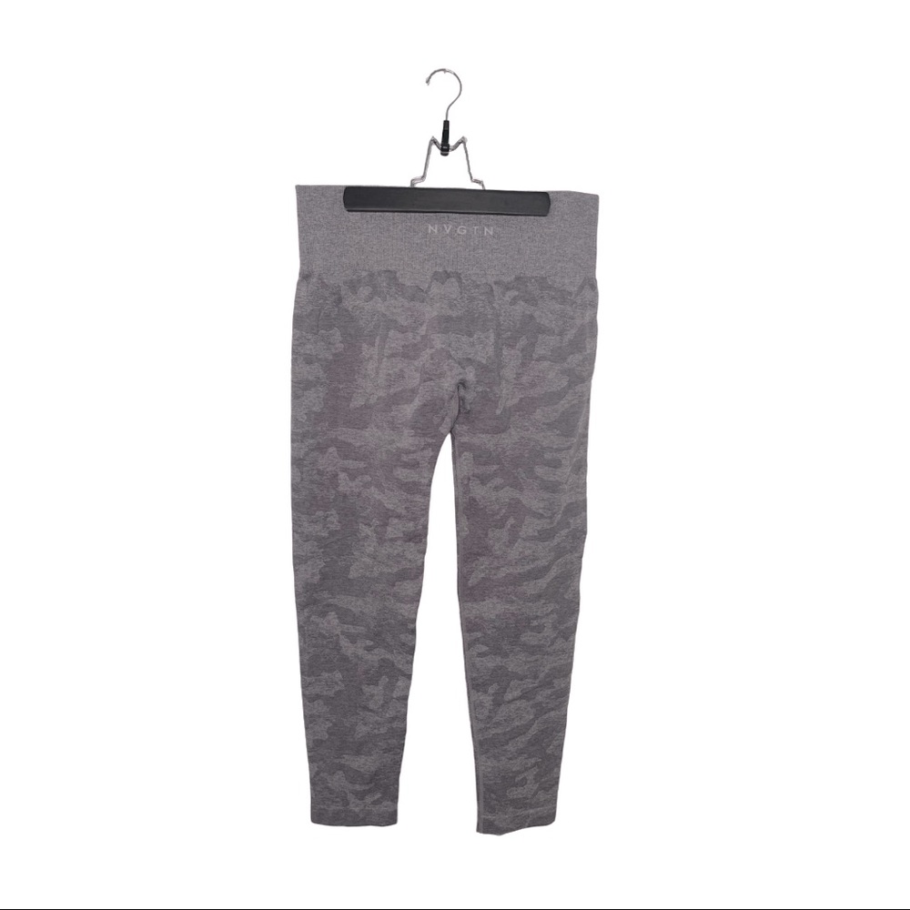 NVGTN Women's Pants Grey Camo Seamless Leggings Size XL - Picture 2 of 7
